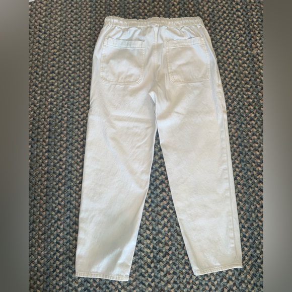J. Crew Cream Drawstring Denim Pants - Picture 8 of 8